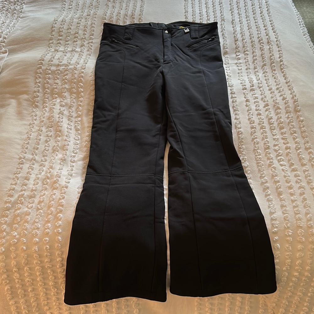 Nils Black retro snow pants